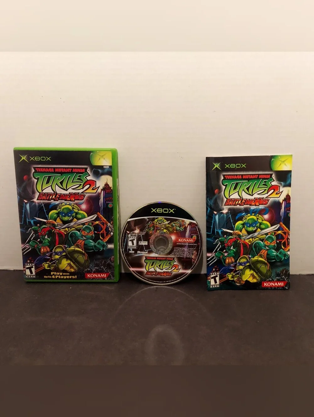 Teenage Mutant Ninja Turtles 2: BattleNexus (Microsoft Xbox, 2004) CIB Complete